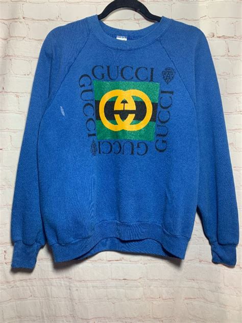 vintage bootleg gucci crewneck|Vintage 9s Bootleg Gucci Crewneck Sweatshirt .